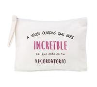 Spagnolo Pochette Multiuso Regalo Ispirazione Mini Borsa Amicizia Regalo Amica Speciale Compleanno Collega Sorella Maestre Pochette Trucchi Regalo Laurea Donna Uomo Figlia Figlio Ragazza