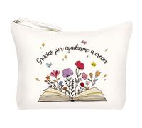 Spagnolo Pochette Regalo Maestre Fine Anno, Astuccio Insegnante Regalo Grazie Maestra Asilo Elementare Natale