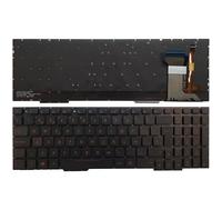 Spagnolo Tastiera Del Computer Portatile for A-SU-S GL553 GL553V GL553VW ZX553VD ZX53V ZX73 FX553VD FX53VD FX753VD FZ53V con retroilluminazione rosso/bianco (sostituzione tastiera) ( Color : Rood )
