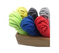 Spago in cotone, 8mm 20m Cotton Rope Multicolor DIY Craft(Rose Red)