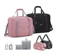 SPAHER 2X Borsone da Viaggio Easyjet 45x36x20 Bagaglio a Mano Borsone Palestra Sportiva Grande 30L Donna Uomo Impermeabile Borsa da Viaggio Piscina Fitness on Tasca Umida Travel Bag