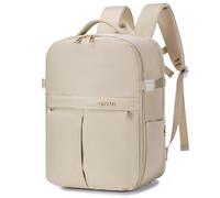 SPAHER Bagaglio a Mano 40x30x20 Wizzair Vueling Zaino Porta PC 15.6 Pollici Zaino da Viaggio Aereo Borse da Cabina per Easyjet Borsa Zainetto Lavoro Impermeabile per Scuola Trekking Lavoro 25L Beige