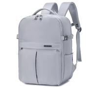 SPAHER Bagaglio a Mano 40x30x25 Eurowings Zaino Porta PC 15.6 Pollici Zaino da Viaggio Aereo Borse da Cabina per Easyjet Borsa Zainetto Lavoro Impermeabile per Scuola Trekking Lavoro 30L Grigio