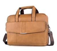 SPAHER Borsa Porta PC 15.6 Pollici Borsa per PC Portatile Notebook Borsa 24 Ore Ventiquattrore Vera Pelle Borse Valigetta Uomo Borsa Cartella Portadocumenti da Ufficio Lavoro Regalo per Uomo
