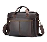 SPAHER Borsa Porta PC 15,6 Pollici Borsa per PC Portatile Notebook Borsa 24 Ore Ventiquattrore Vera Pelle Borse Valigetta Uomo Borsa Cartella Portadocumenti da Ufficio Lavoro Regalo per Uomo