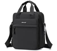 SPAHER Borsello Uomo Tracolla Borsa Tracolla Grande per Ipad 11 Pollici Borse a Spalla da Uomo Borselli Pochette Borselli Imperméable con Spalla Regolabile Nero