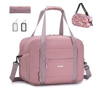 SPAHER Borsone da Viaggio Wizzair Vueling 40x30x20 Bagaglio a Mano Borsone Palestra Sportiva Grande 25L Donna Uomo Impermeabile Borsa da Viaggio Piscina Fitness Travel Duffel Cabin Bag Rosa