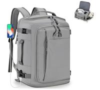 SPAHER Estensibile Zaino da Viaggio Aereo 40x30x20 Wizzair 40x30x25 Eurowings Bagaglio a Mano Zaino Porta PC 15,6 Pollici con Porta di Ricarica USB Zaino Sportivo Donna Uomo con Scomparto Scarpe