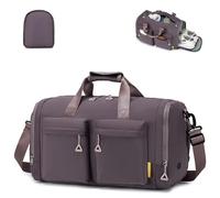 SPAHER Pieghevole Borsone da Viaggio Borsa Palestra Sportiva Donna Uomo con Scomparto Scarpe 30L Borsa da Cabina Fitness Impermeabile Bagaglio a Mano Travel Duffel Bag per Viaggio Weekend Sport