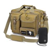 SPAHER Tracolla Tattica Borsello Tattico Militare MOLLE Borsa Uomo Tracolla Borsa 24 Ore Borsa Lavoro Uomo Borsa PC 14/15.6/17 Pollici Ventiquattrore Computer Portatile della Cartella