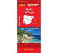 Spain & Portugal 2025 - Michelin National Map 734
