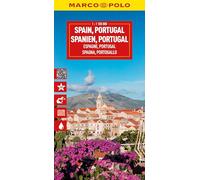Spain & Portugal Marco Polo Map: Andorra - Straßenkarte und Autokarte mit sehenswerten Strecken, Highlights und digitaler Erweiterung