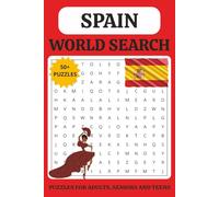 Spain Word Search Puzzle Book: Word Search with Easy to Read Print about Spanish Cities and Landmarks and more / 6x9 inches, 110 pages / 50+ Puzzles … Gift for Vacations, Holidays and Free Times