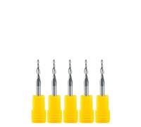 SPAKAMTZTK 10pcs / lot. R0.75 * D4 * 15 * 50L * 2F Taglierina di fresatura a cono bulbous in carburo solido 4mm CNC. Cutter for fresatura in metallo conico fresa