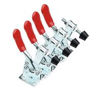 SPAKAMTZTK 4. PCS GH-201B Morsetto a tratteggio rosso Morsetto orizzontale 100kg Chiusura rapida Leva di chiusura a leva di chiusura a mano strumento for impieghi gravosi Staffa e morsetto