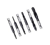SPAKAMTZTK 6pcs. M3-M10. Set di rubinetti for trapano combinato 1/4 pollici esadecimale HSS-Co Cobalt un po'