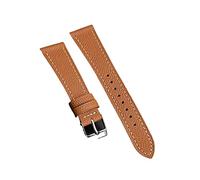 SPAKAMTZTK Bracciale in pelle di canotta a strato top a strato di orologi in pelle di palma fatta a mano 18 120 2 2 mm È adatto compatibile for antichi cinturino per orologio(Brownish yellow,20mm)