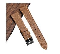SPAKAMTZTK Bracciale in pelle di canotta a strato top a strato di orologi in pelle di palma fatta a mano 18 120 2 2 mm È adatto compatibile for antichi cinturino per orologio(Light Brown,19mm)