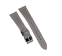 SPAKAMTZTK Bracciale in pelle di canotta a strato top a strato di orologi in pelle di palma fatta a mano 18 120 2 2 mm È adatto compatibile for antichi cinturino per orologio(Elephant Grey,18mm)