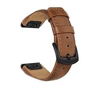 SPAKAMTZTK Canda di guardia in pelle 22mm compatibile for Garmin compatibile for Fenix 7/6 Pro / 5 Plus/compatibile for Forerunner 945 / Compatibile for cinturino da orologio Epix Gen 2 cinturino