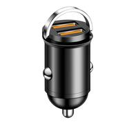 SPAKAMTZTK Caricabatteria da auto doppio USB 200 W for anello di trazione, adattatore for caricabatterie a ricarica rapida, adatto for Xiaomi, for Samsung, mini accendino