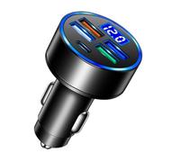 SPAKAMTZTK Caricabatterie for auto USB da 3,1 A, adattatore for telefono di tipo C, adatto for Xiaomi, for Huawei, for Samsung accendino(4UC)