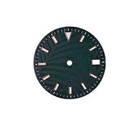 SPAKAMTZTK Fissa di quadrante for orologio da 29 mm NH35 NH35A NH36 NH36A Movimento quadrante luminoso verde watch dial(B)