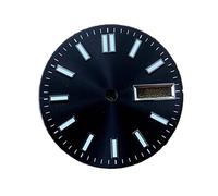 SPAKAMTZTK Guarda il quadrante asettico 28.5mm nero Blu Assemblea Bianco Giapponese NH36. Movimento automatico verde luminoso watch dial(Noir)