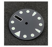 SPAKAMTZTK Quadrante nero sterile quadrante 28.5mm Super C3 segni luminosi da appunti for finestre di appello for la finestra Adatto for NH36. Movimento automatico watch dial(Model-1)