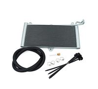 SPAKAMTZTK Radiatore ad Olio Radiatore di Trasmissione in Alluminio Refrigeratore di Raffreddamento a 22 Riga Automatic Plate Plate Plate Cooler Radiator Kit radiatore dell'olio(22 Row Silver)