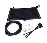 SPAKAMTZTK Radiatore ad Olio Radiatore di Trasmissione in Alluminio Refrigeratore di Raffreddamento a 22 Riga Automatic Plate Plate Plate Cooler Radiator Kit radiatore dell'olio(22 Row Black)