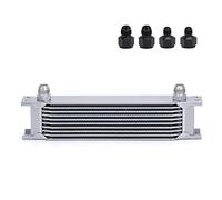 SPAKAMTZTK WLR - Trasmissione del Motore Universale in Alluminio AN10. Refrigeratore d'olio 10 Righe for 10an Femmina a AN6 AN8. Adattatore Maschio Raccordo WLR7010. radiatore dell'olio(E)