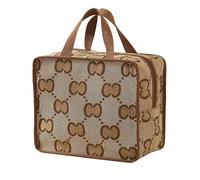 Spalancato Porta Trucchi Trousse Trucchi Donna Organizer, Beauty Case da Viaggio Donna Pochette Trucchi Make up Bag, Tasca Interna con Cerniera, la Soluzione Ideale Organizzare