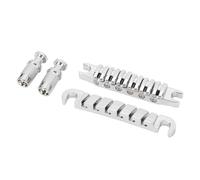 Spalato Guitar Bridge A lega di zinco String di chitarra da 10,4 mm individualmente attraverso la sostituzione del ponte per chitarra elettrica in stile LP (Argento)