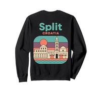 Spalato, ricordo dell'orizzonte della Croazia Felpa