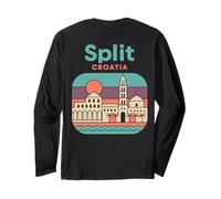 Spalato, ricordo dell'orizzonte della Croazia Maglia a Manica