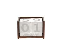 Oggetto scrivania Spalding & Bros A.G. 862787 Unisex Calendario a dadi in legno