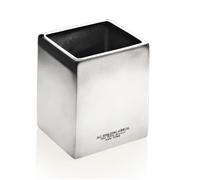 A.g. Spalding&Bros. Porta Penne da Scrivania Square Pen Holder in Alluminio Grigio Unisex