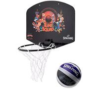 Spalding Mini Basketball Set Space Jam 79008Z, Unisex Basketball backboards, Black, One Size EU