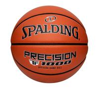 Spalding Precision TF-1000 - Palloni da basket da gioco per interni, rivestimento imbottito in microfibra con impugnatura asciutta, approvato dalle scuole superiori, taglia 7, 74,9 cm