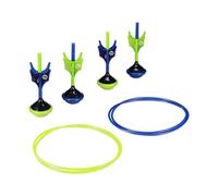 Spalding - Set di freccette da prato, 6 pezzi gioco di lancio all'aperto con 4 freccette a punta morbida e 2 grandi anelli bersaglio, gioco per tutte le condizioni atmosferiche in cortile per giocare