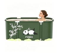 Spalivivre Vasca da Bagno Pieghevole 115x60x50cm, per Individui e Coppie | PVC, Per Doccia e Bagno, Portatile, Rimovibile, per Bagno Caldo e Bagno di Ghiaccio