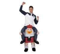 Spalla Carry Me Ride On Piggy Back Costume Vestito Uomo Donna Nuovo