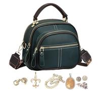 spalla donna: elegante tipo, crossover di grande capacità, tracolla regolabile | Tote da viaggio multifunzionale ispirato al designer per il lavoro, stoccaggio in, verde, Consulte la descripción