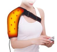 Spalla elettrica riscaldante, 3 impostazioni di riscaldamento, supporto per spalla portatile per uomini e donne, cinghie regolabili, design facile da indossare, di piccole dimensioni