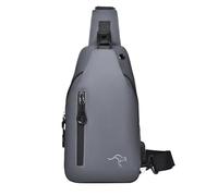 Spalla occasionale quotidiana - zaino con imbracatura maschile, borsa per il torace da viaggio leggero, porto USB | Borsa compatta per telefono, denaro, carte, lavoro, escursioni, pendolaris
