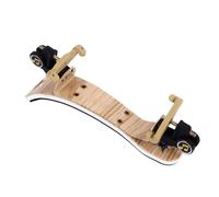Spalla per Violino, Poggiapiedi per Violino, Costruzione Robusta, Altezza Regolabile, Spugna Ispessita per la Sostituzione (Colore venatura del legno)