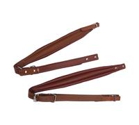 Spalle a Fisarmonica Bianca Regolabile, Usura Cinghie per le Cinture per PU per 16-120 Bassi Fisarmonici, Realizzati in Materiale PU Premium, Adatto per la Maggior Parte delle (Caffè)