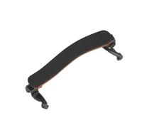 Spalliera per Violino Poggiaspalla per violino 4/4 3/4 Regolabile Grano di legno marrone Violino imbottito nero Accessori per violino acustico Confortevoli