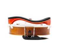 Spalliera per Violino Poggiaspalla per violino, venatura del legno, poggiapiedi bianco, tracolla per pulire parti e accessori del violino
